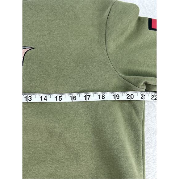 H&M Tom & Jerry Graphic Embroidered Green Hoodie Mens Size Small - Picture 9 of 11